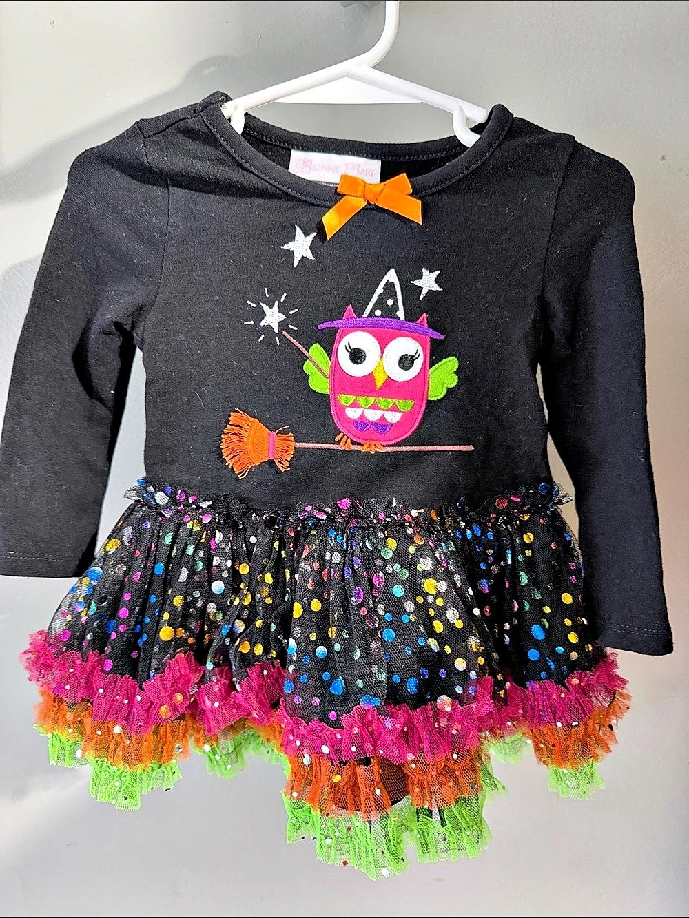 Bonnie Baby Adorable Girl’s  Halloween / Fall  Owl Tunic Top / Dress